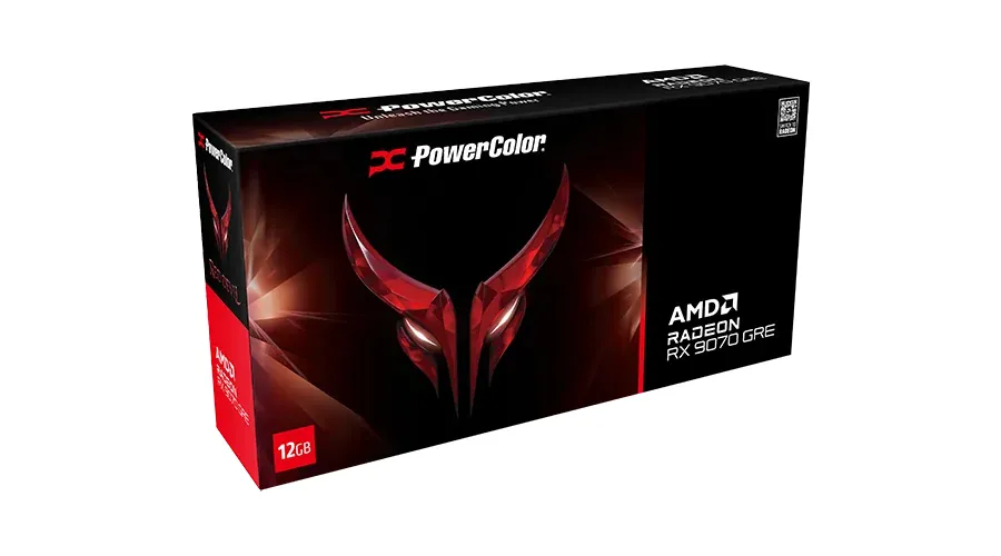PowerColor Radeon RX 9070 GRE Red Devil OC 12 Gt -n&auml;yt&ouml;nohjain