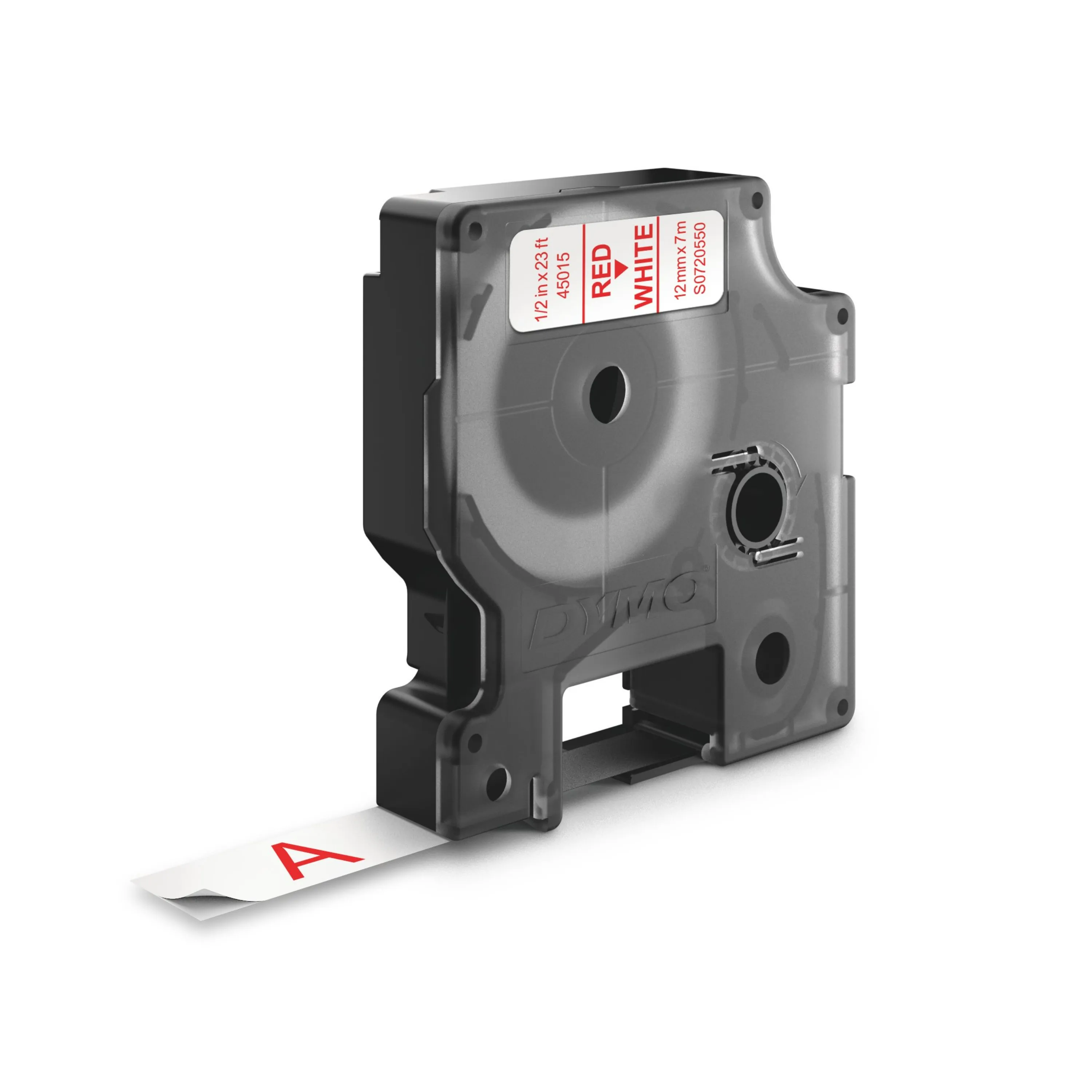 Tape D1 12mmx7m red/white