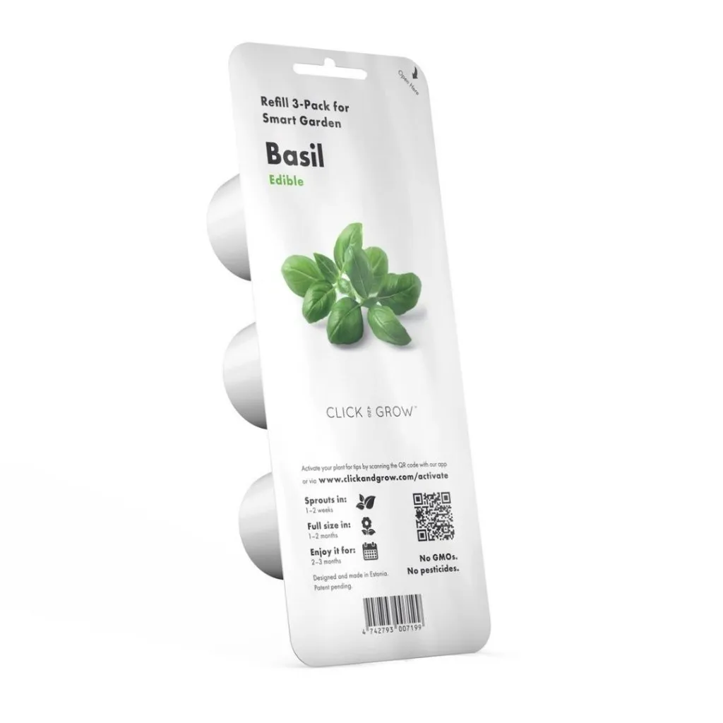 Click and Grow Smart Garden Refill 3-pack - Basilika