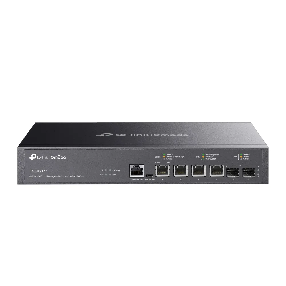 TP-Link Omada SX3206HPP (JetStream) PoE - Managed switch, Black