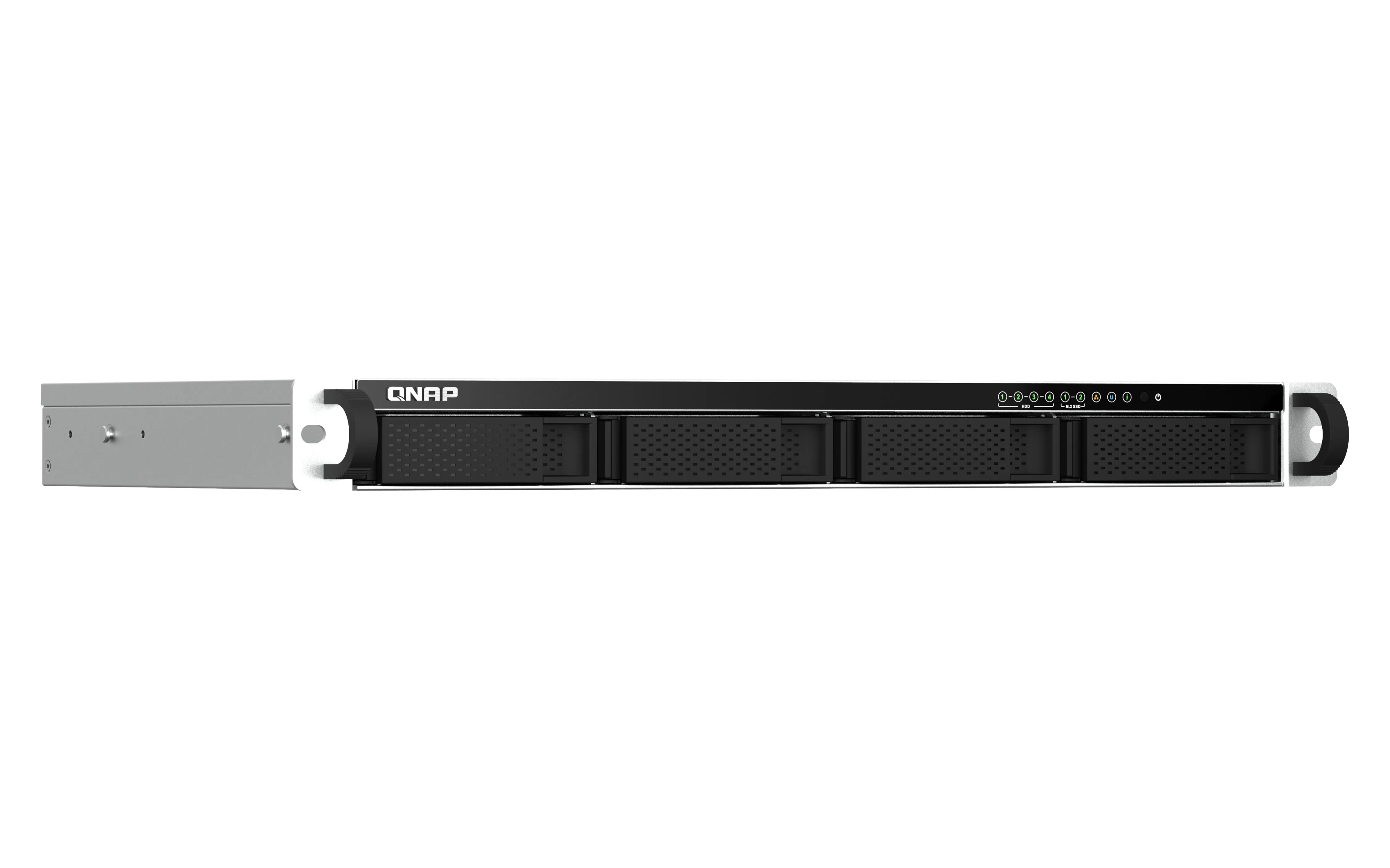 QNAP 4-bay short depth 12inch rackmount NAS Intel Celeron N5105/N5095 quad-core