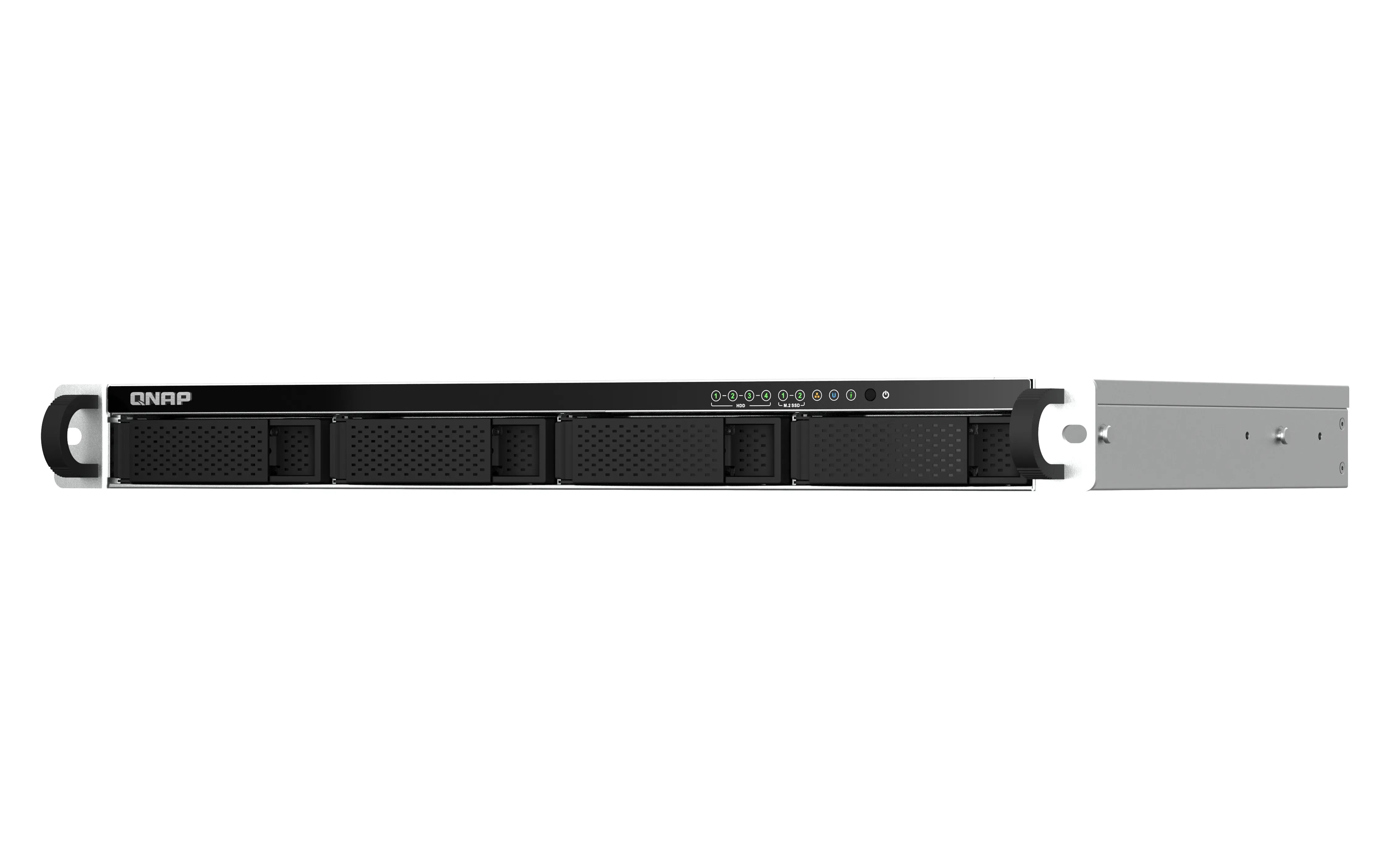 QNAP 4-bay short depth 12inch rackmount NAS Intel Celeron N5105/N5095 quad-core