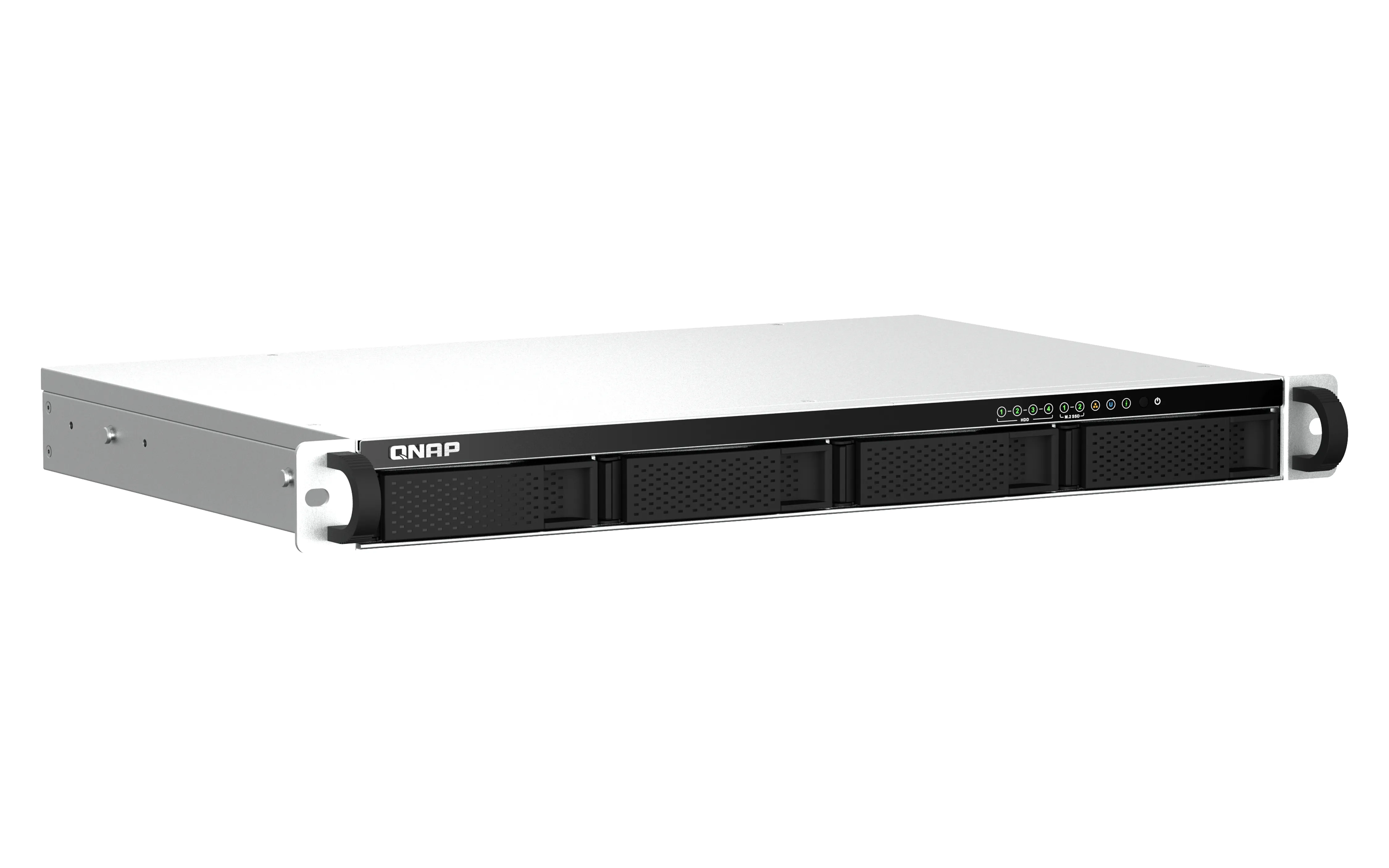 QNAP 4-bay short depth 12inch rackmount NAS Intel Celeron N5105/N5095 quad-core