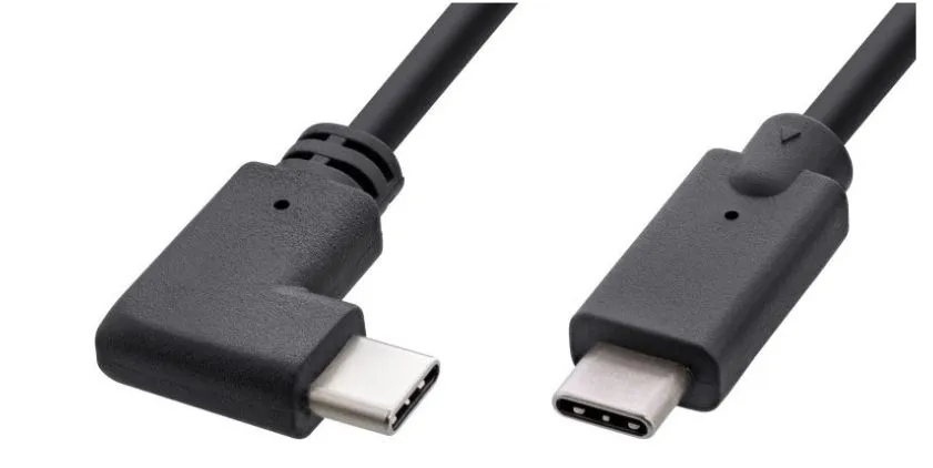 MicroConnect USB-C - USB-C 60W -kaapeli, Musta, 1m