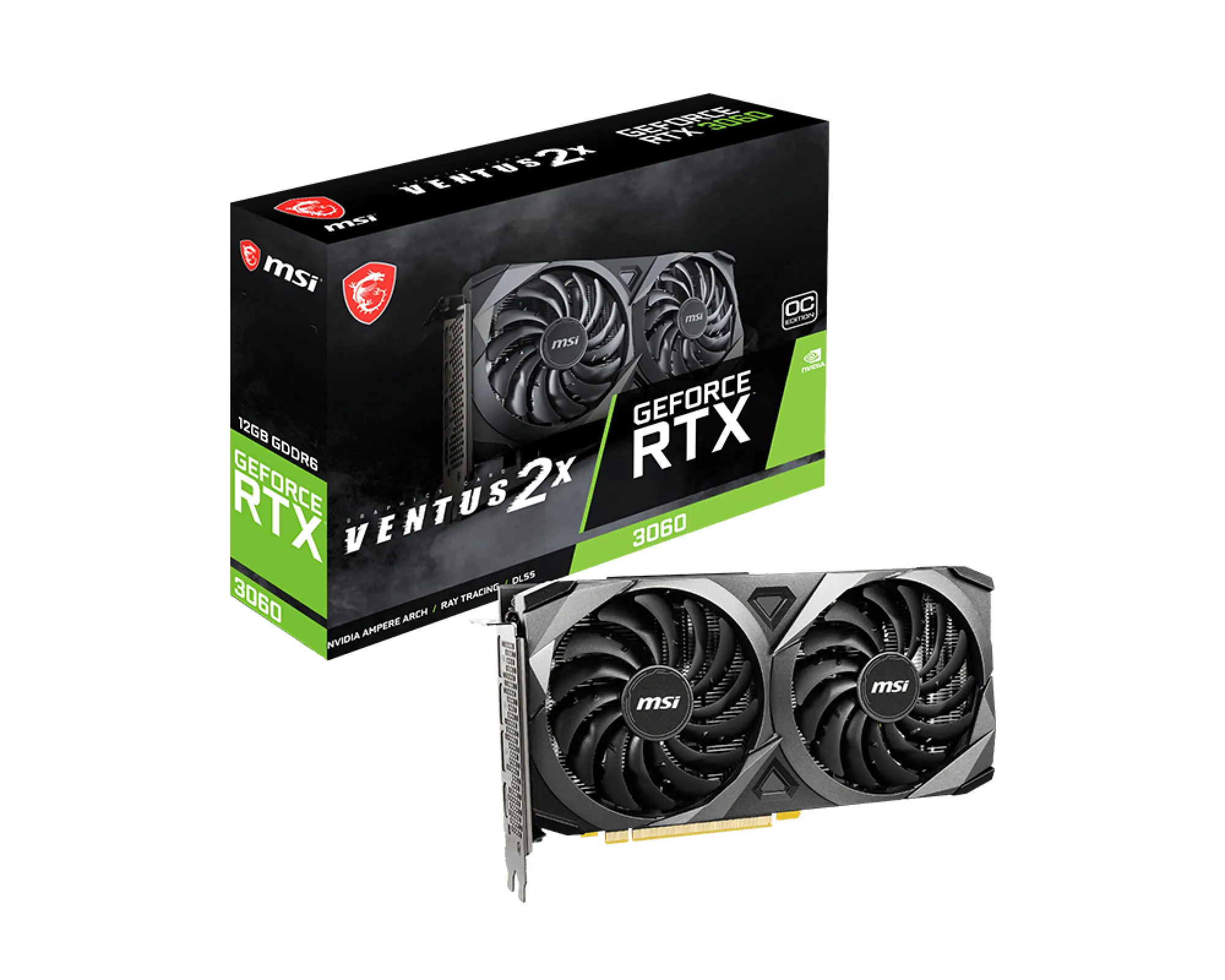 MSI GeForce RTX 3060 Ventus 2X OC 12GB - Graphics card