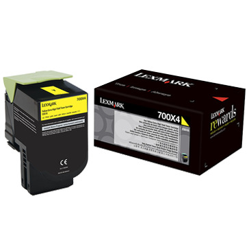 Lexmark 70C0X40 Very High Yield toner cartridge, Yellow