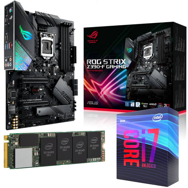 Bundle + Intel Core i7-9700K 3.60GHz + Asus ROG Strix Z390-F Gaming + Intel 1TB 660P - SSD M.2