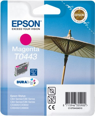 Epson T0443 bl&auml;ckpatron, 13 ml, magenta