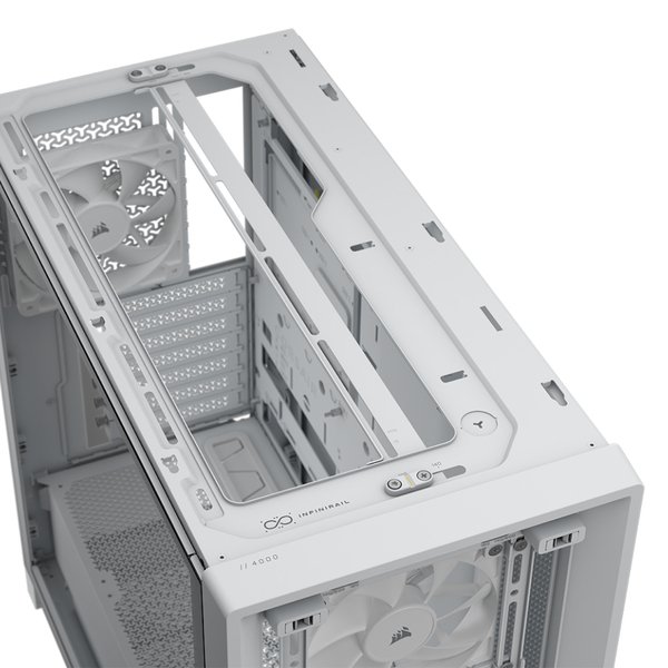 Corsair FRAME 4000D WOOD RS Midi-Tower Case with window, White/Oak