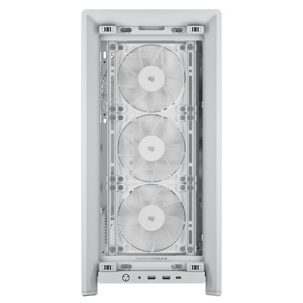 Corsair FRAME 4000D WOOD RS Midi-Tower Case with window, White/Oak