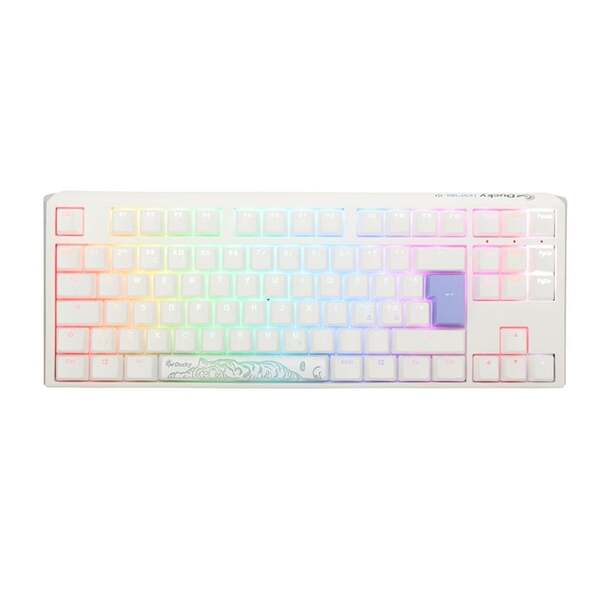 Ducky One 3 Classic Pure White TKL Cherry Silent Red RGB - speltangentbord