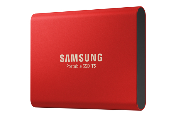 Samsung T5 500GB - External SSD, Red