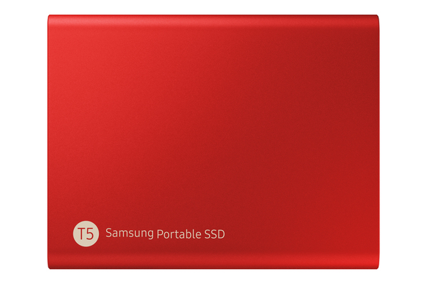 Samsung T5 500GB - External SSD, Red