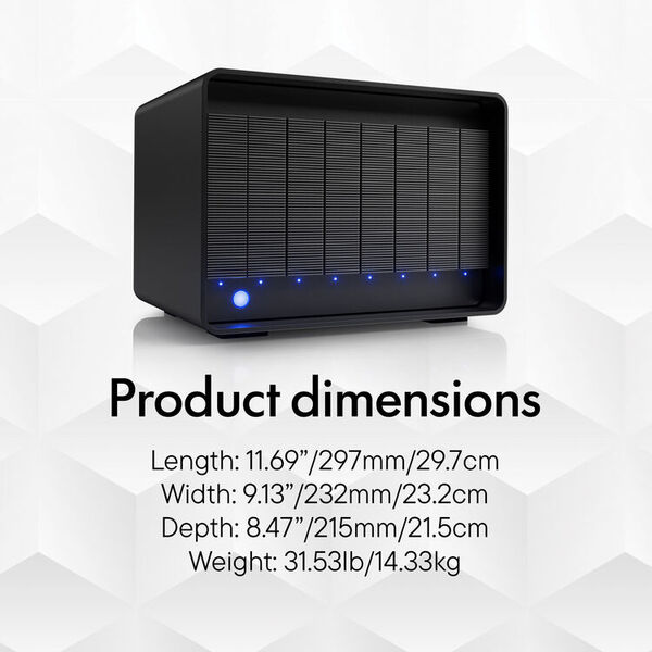 LaCie 8big Pro5 192 TB 3.5" - station&auml;r extern HDD