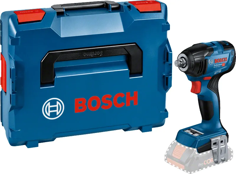 Bosch Cordless Impact Wrench GDS 18V-210 C Professional solo, 18V (blue/black, without battery and charger, L-BOXX)