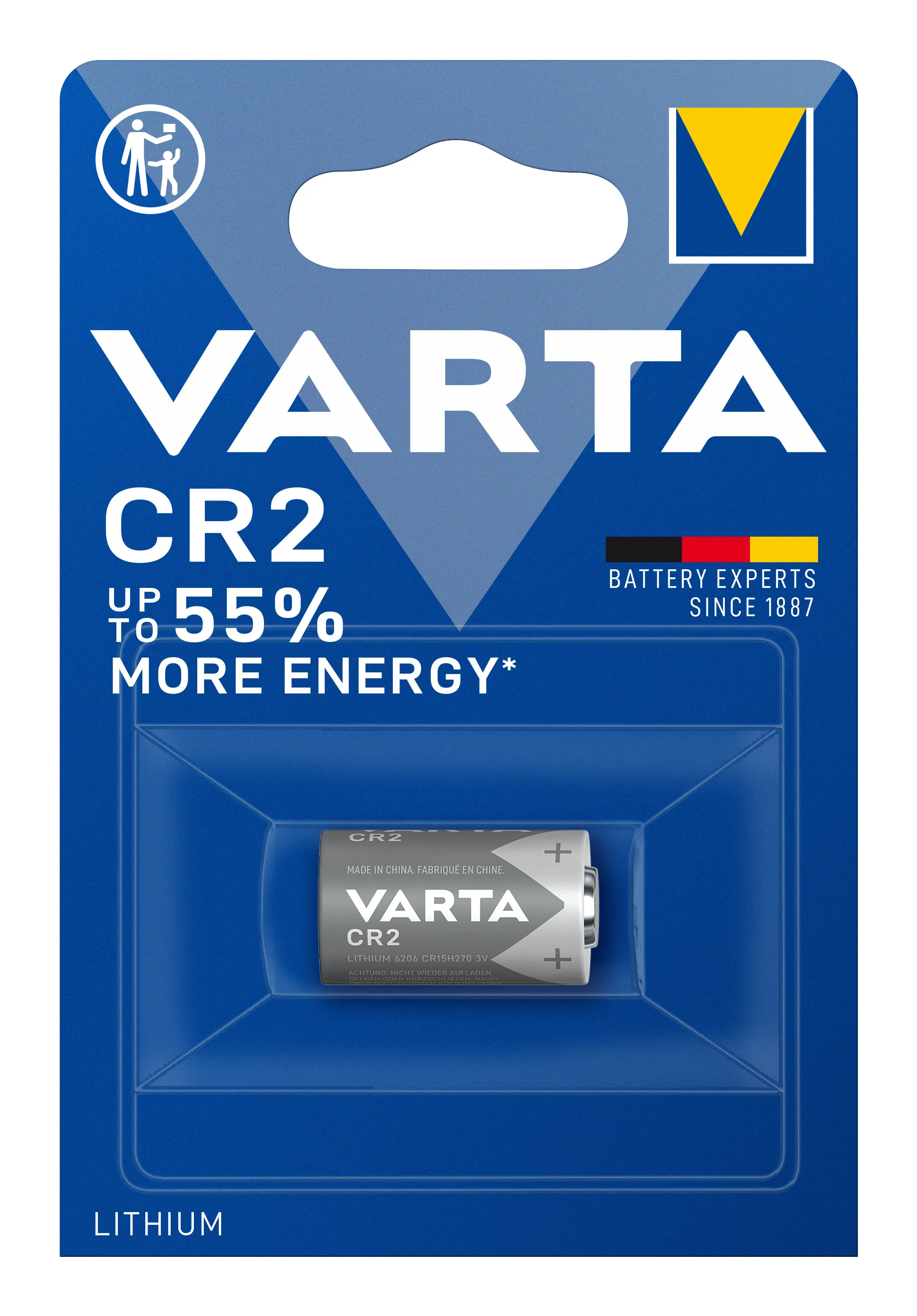 1x CR 2 920 mAh