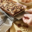 De Buyer Perforated Stainless Steel Oblong Baking Mould 35 x 10.5 cm (Removable Bottom)