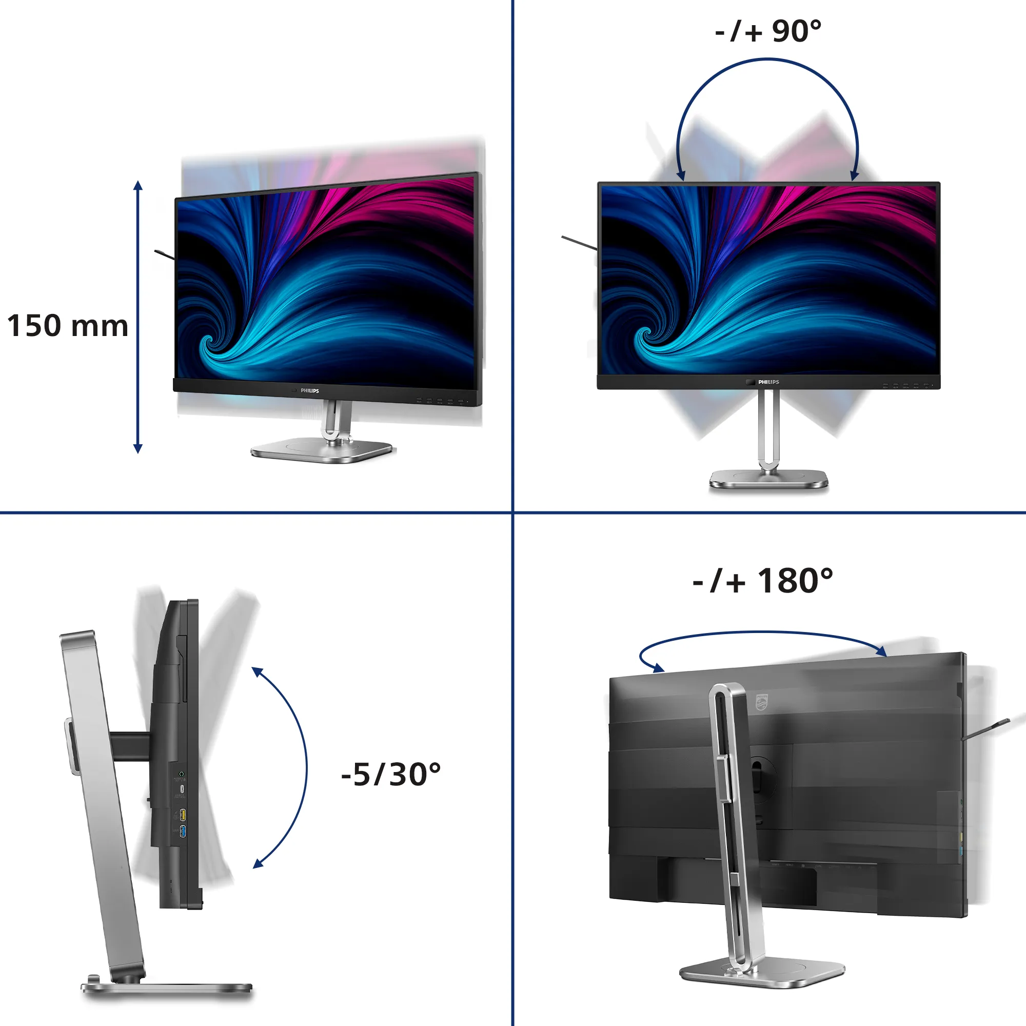 Philips 27&quot; 6000 series 27B2U6903/00 4K UHD, USB-C, IPS - monitor