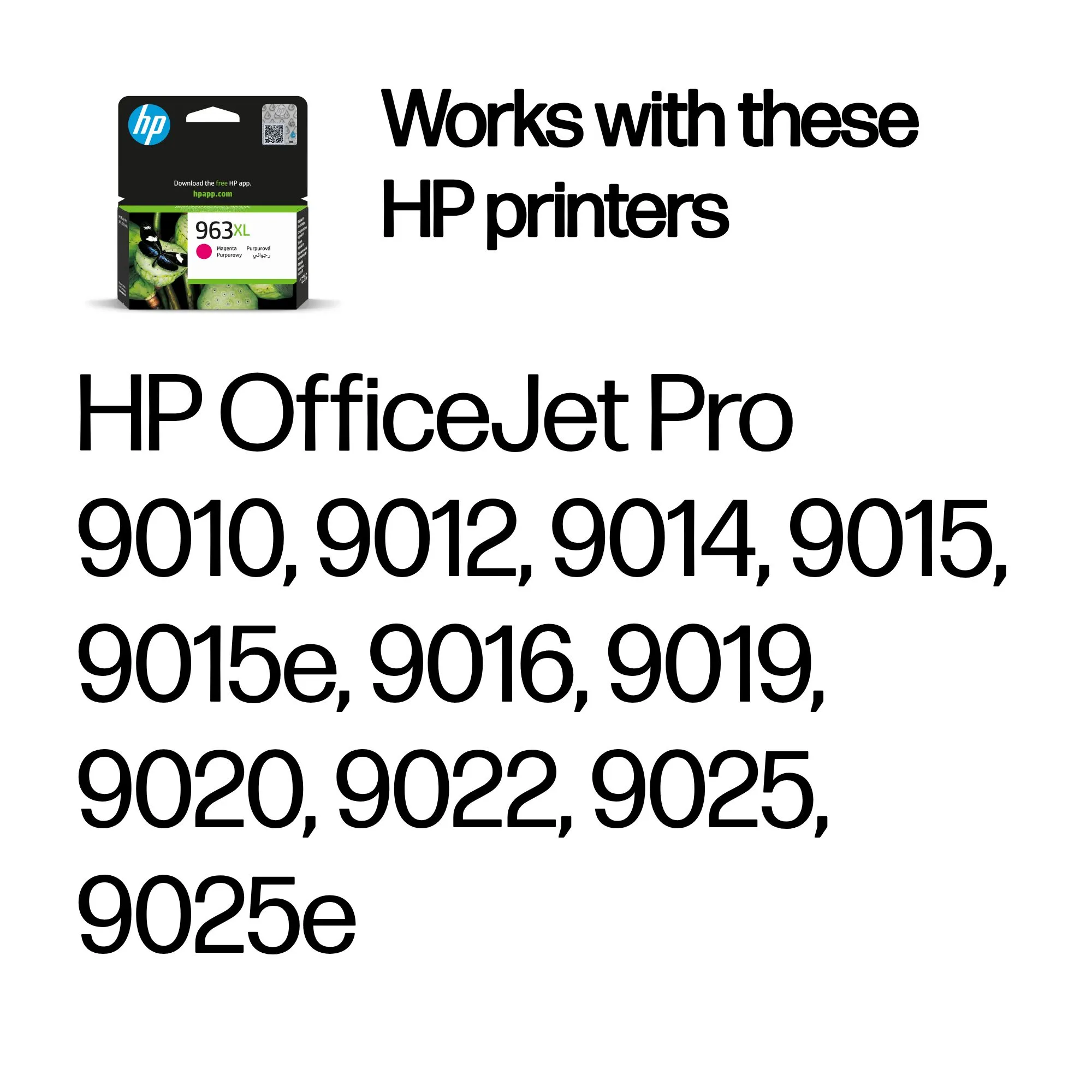 HP 963XL bl&auml;ckpatron, 23.25 ml, magenta