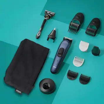 Braun 10-in-1 Styling-Set MGK7410 v&aring;t- och torrakning parranajosetti