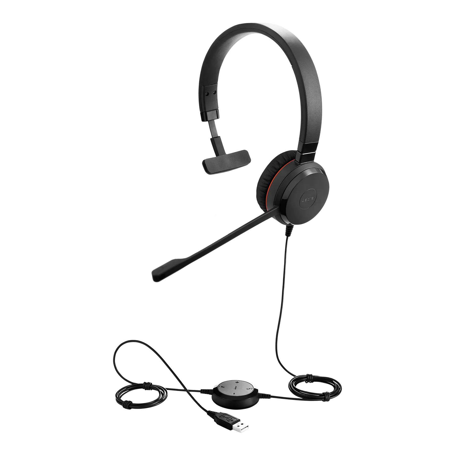 Jabra Evolve 30 II MS Mono - Kuuloke + mikrofoni - korvien päällä - langallinen - USB, 3,5 mm jakkiliitin
