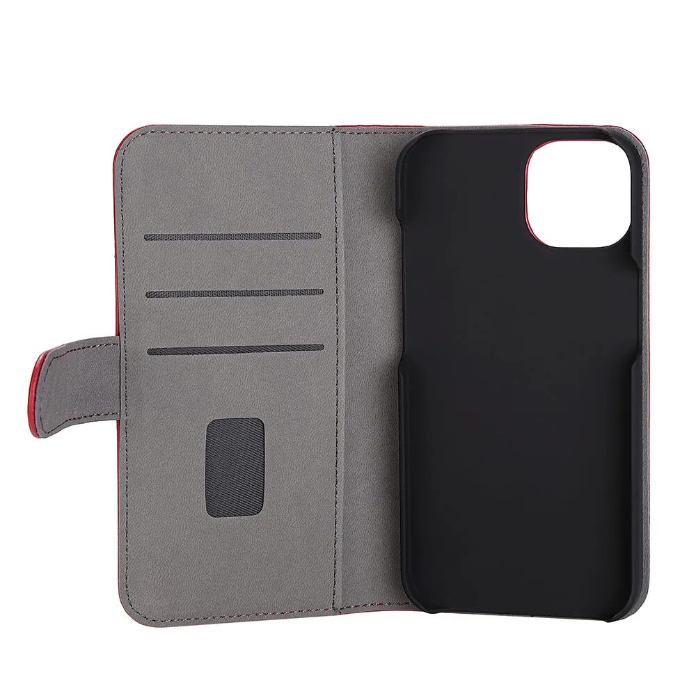 GEAR Wallet, iPhone 14 - pl&aring;nboksfodral, R&ouml;d