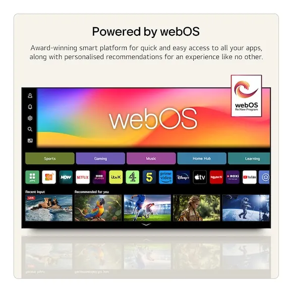 LG QNED7EB3C 65" 4K webOS TV, 60 Hz, HDR10, HLG