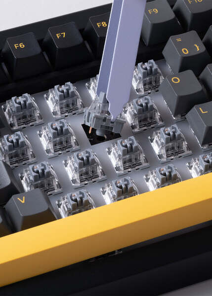 Akko 5075B Plus,CS Wine Red (HL),black/gold - wireless mechanical keyboard