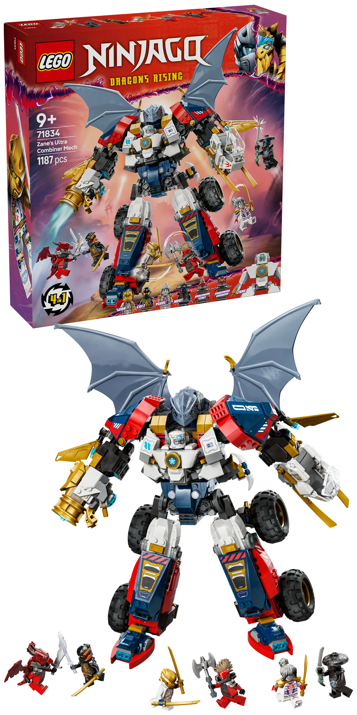 LEGO NINJAGO Zane's Ultramech Renegade Robot 71834