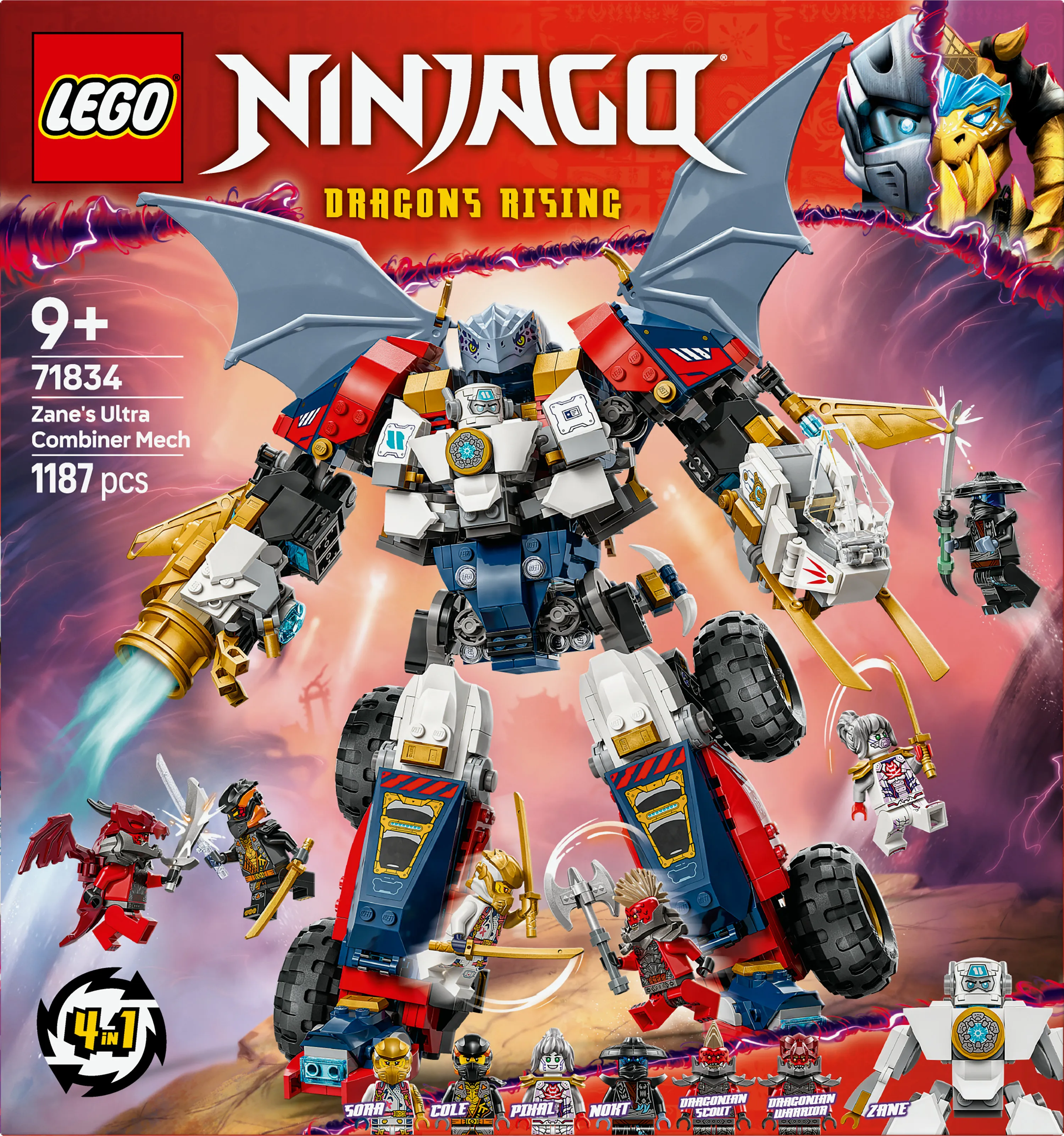LEGO NINJAGO Zane's Ultramech Renegade Robot 71834