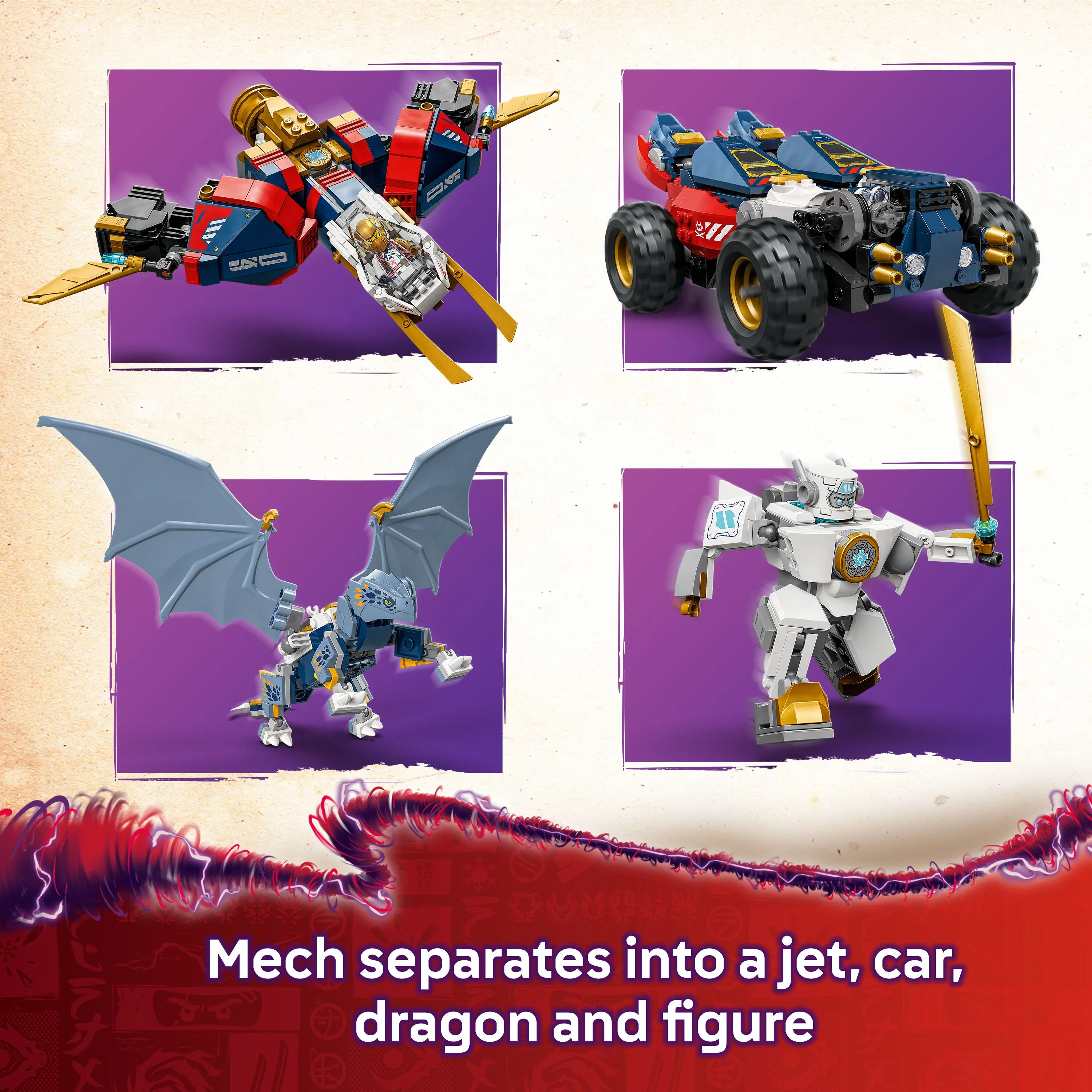 LEGO NINJAGO Zane's Ultramech Renegade Robot 71834