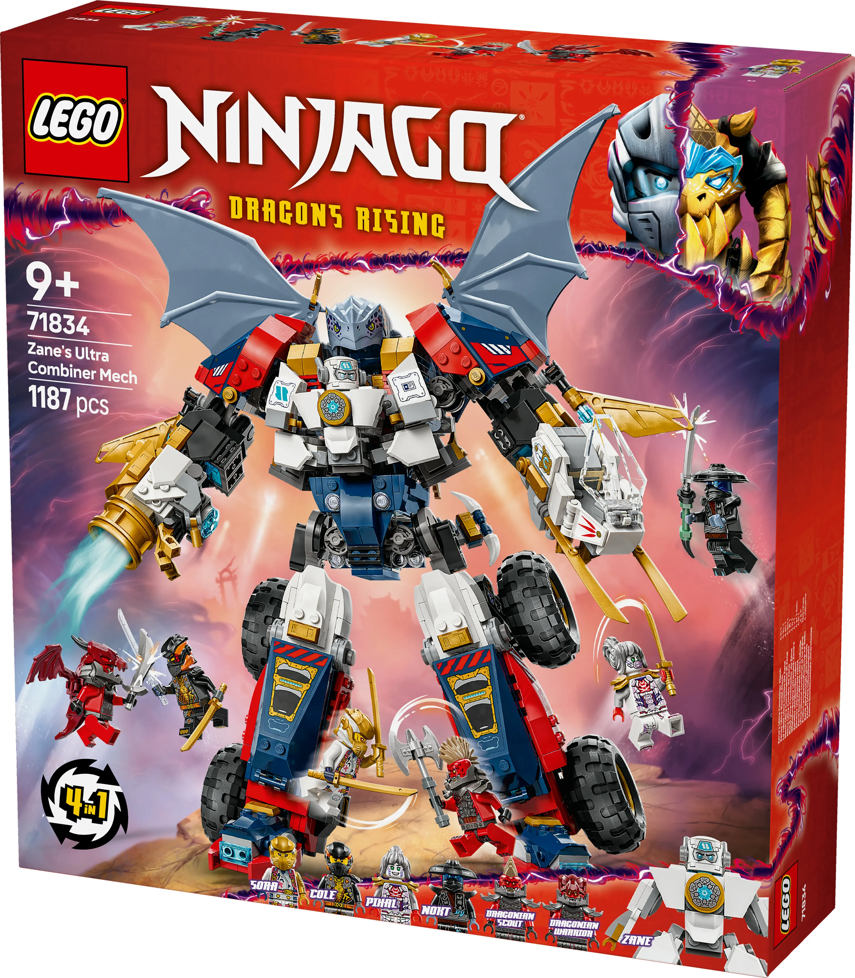 LEGO NINJAGO Zane's Ultramech Renegade Robot 71834
