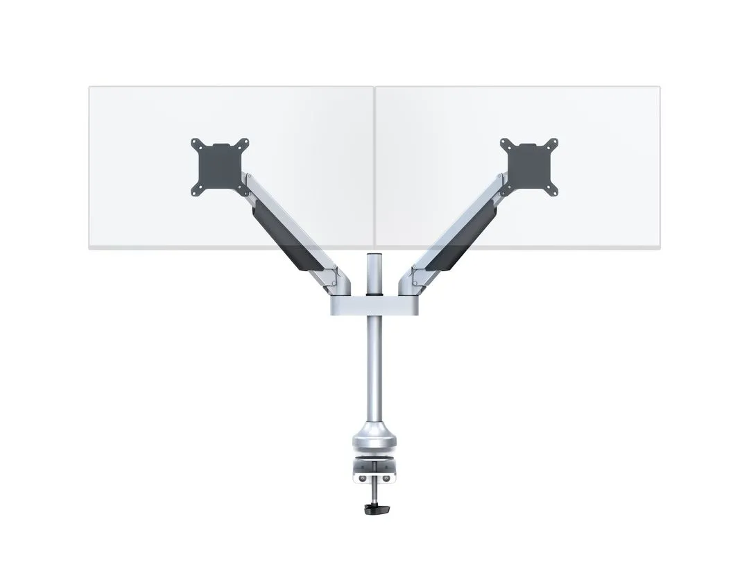 Multibrackets M VESA Gas Lift Arm Dual monitorarm f&ouml;r 2 sk&auml;rmar, 15-32", med gasfj&auml;der, 10 kg, silver