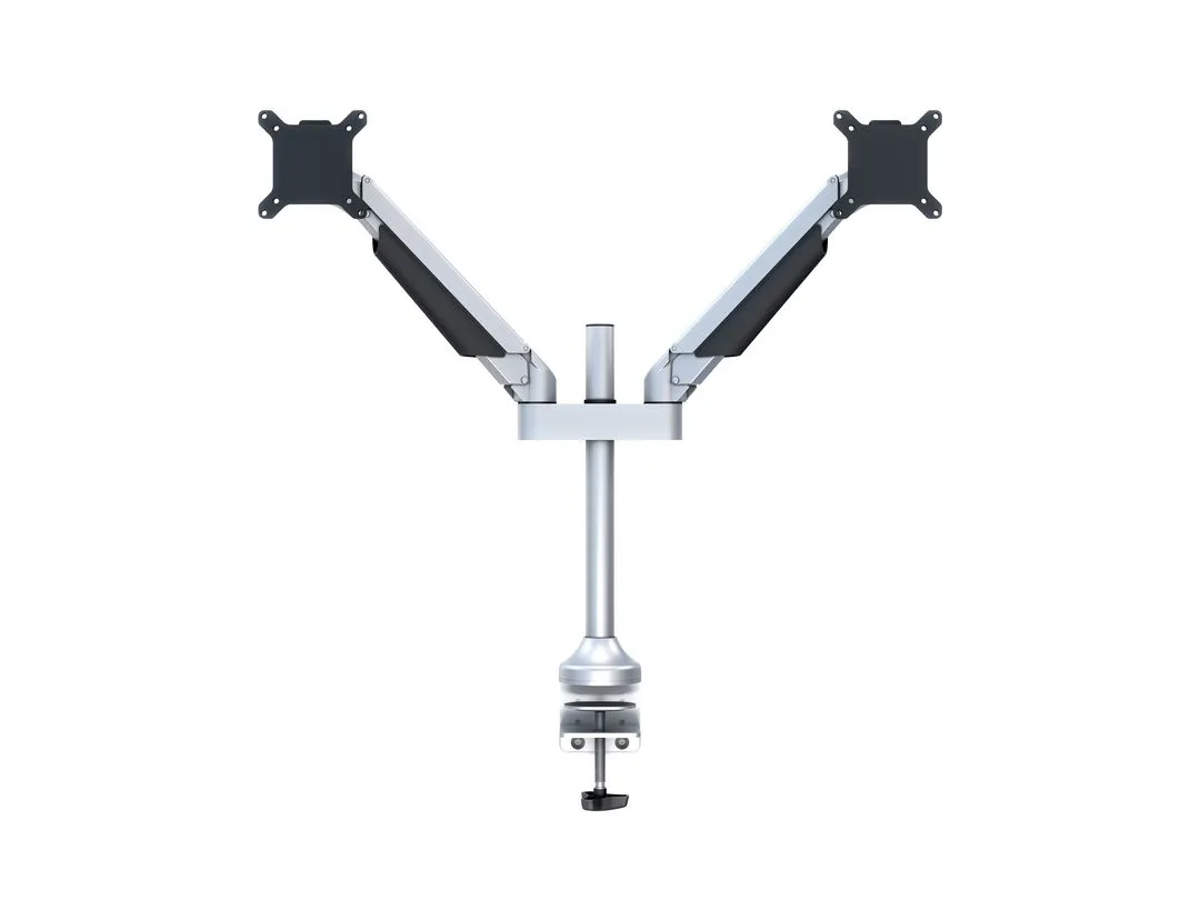 Multibrackets M VESA Gas Lift Arm Dual monitorarm f&ouml;r 2 sk&auml;rmar, 15-32", med gasfj&auml;der, 10 kg, silver