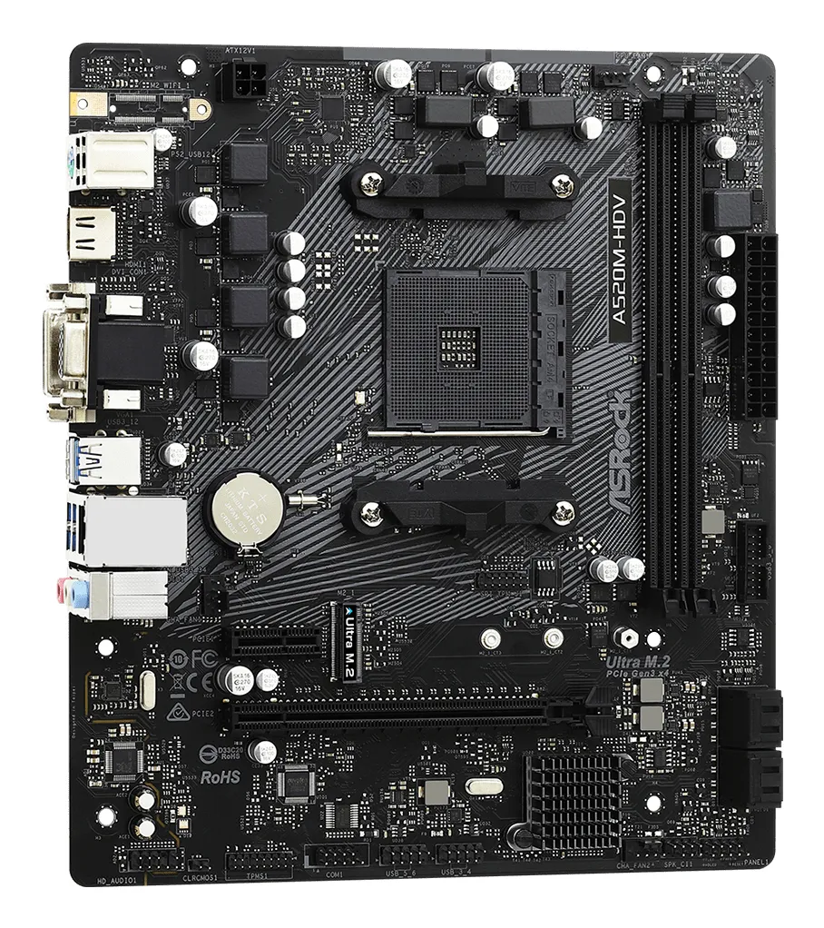 ASRock A520M-HDV mATX - moderkort