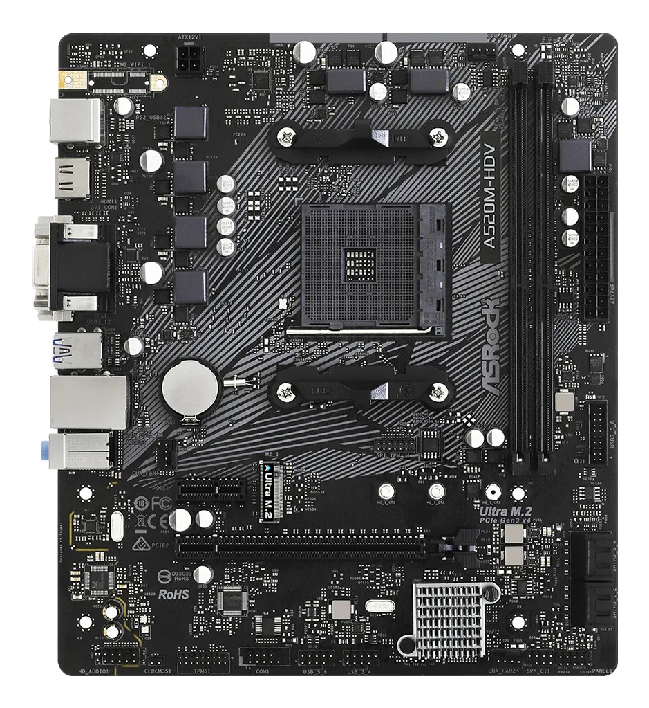 ASRock A520M-HDV mATX - moderkort
