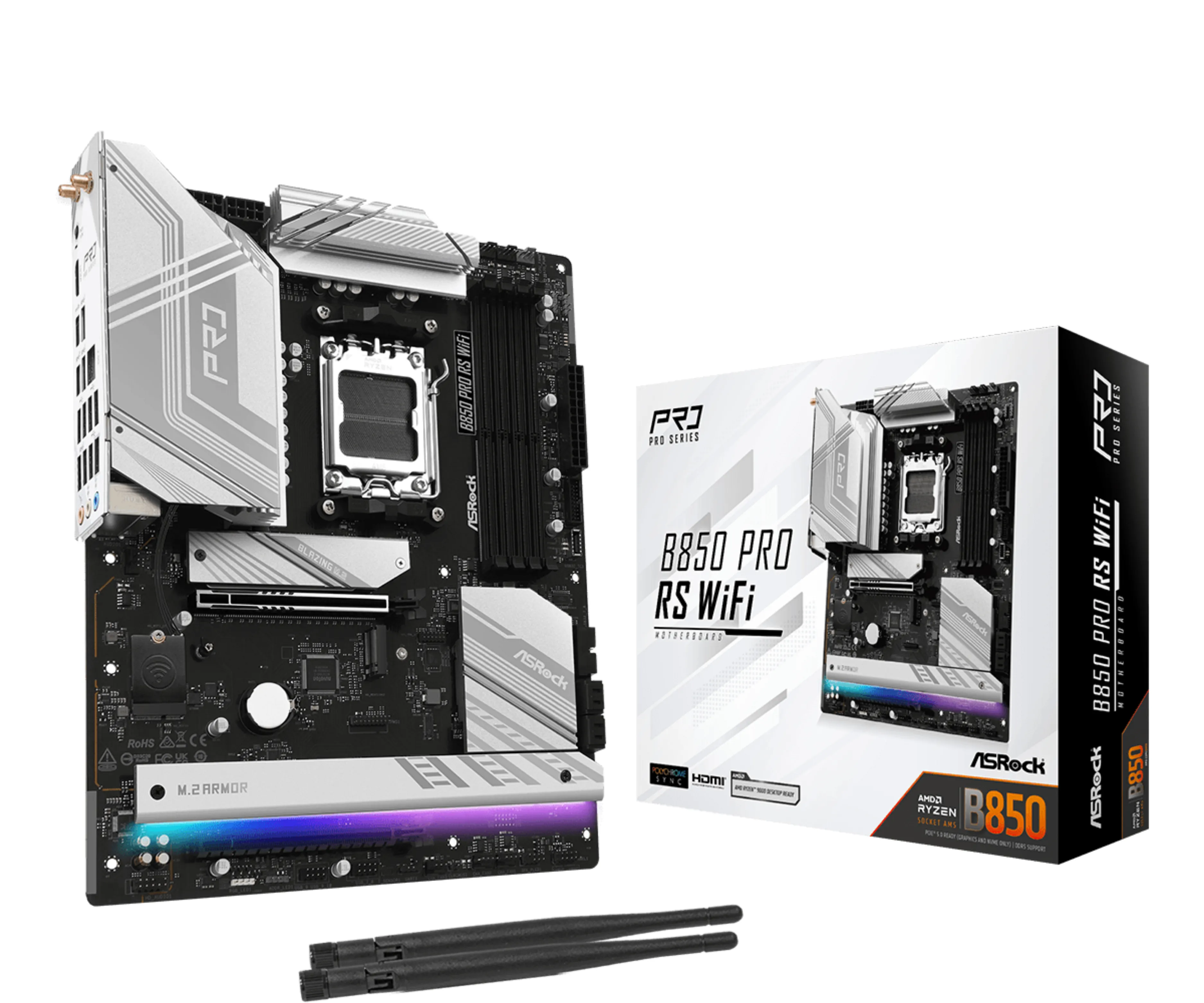 Asrock B850 Pro RS ATX AM5 DDR5 WiFi - motherboard