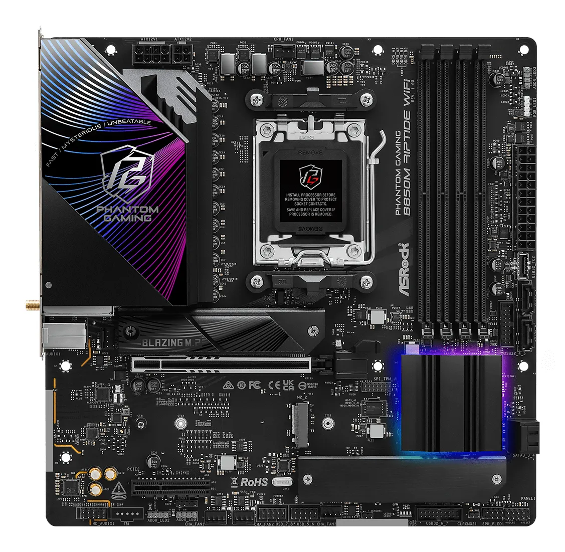 ASRock Phantom Gaming B850M Riptide WiFi 7 AM5 mATX -emolevy