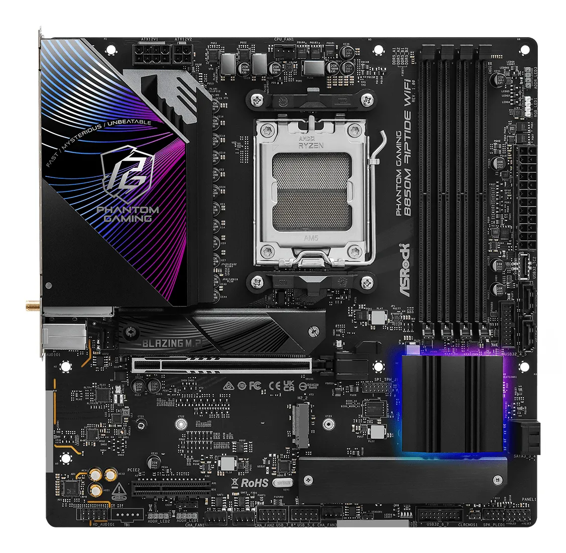 ASRock Phantom Gaming B850M Riptide WiFi 7 AM5 mATX -emolevy