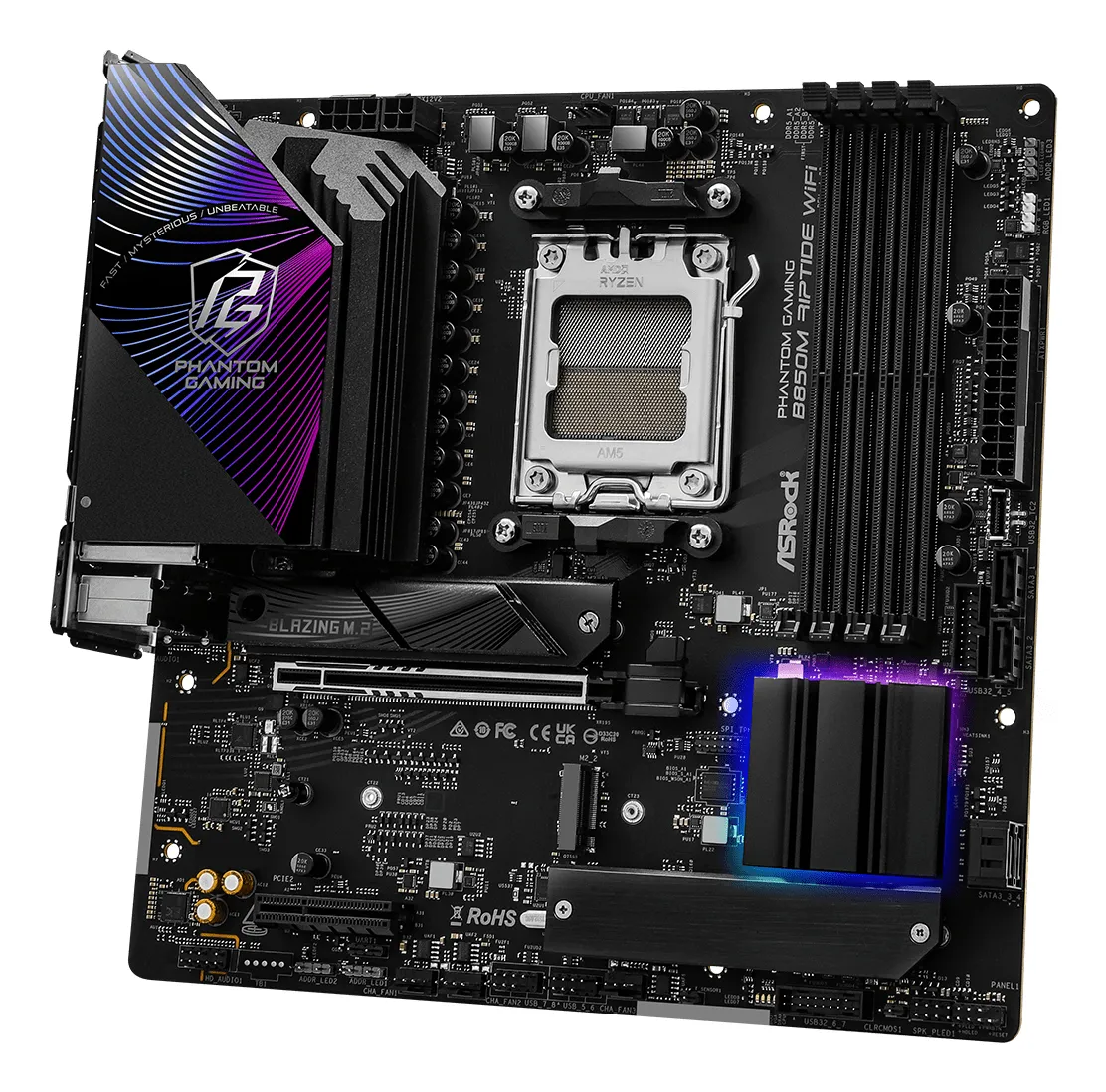 ASRock Phantom Gaming B850M Riptide WiFi 7 AM5 mATX -emolevy