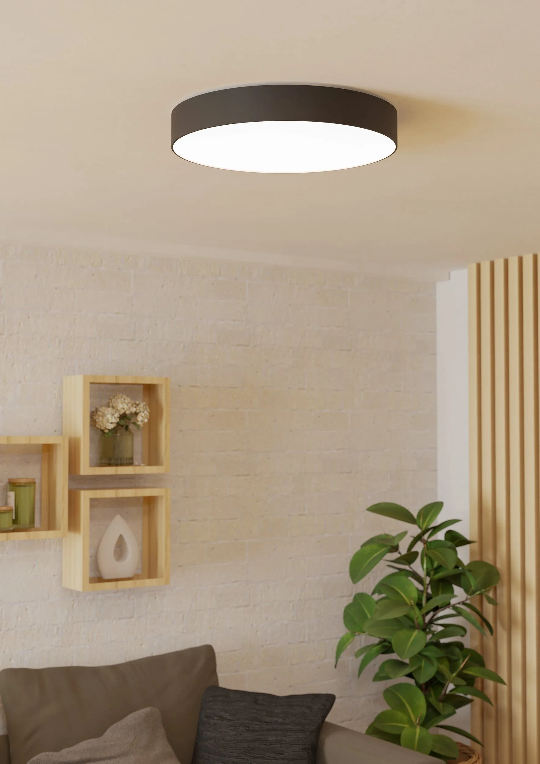 EGLO Gallizzi-Z - Smart LED ceiling light, Black/White