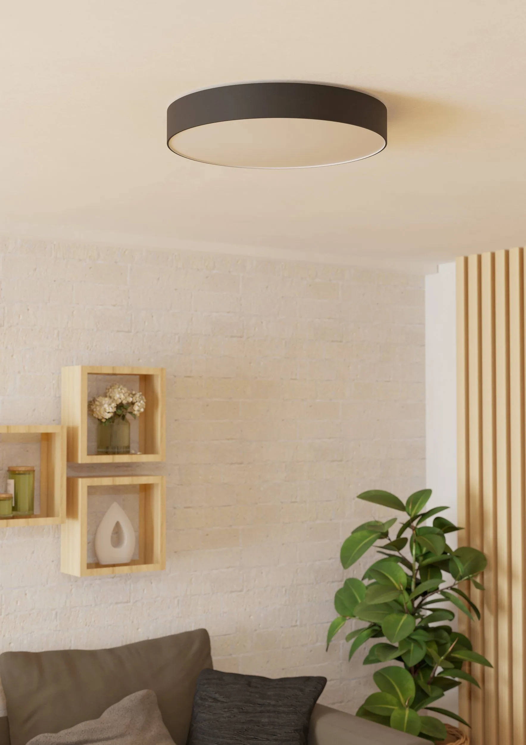 EGLO Gallizzi-Z - Smart LED ceiling light, Black/White