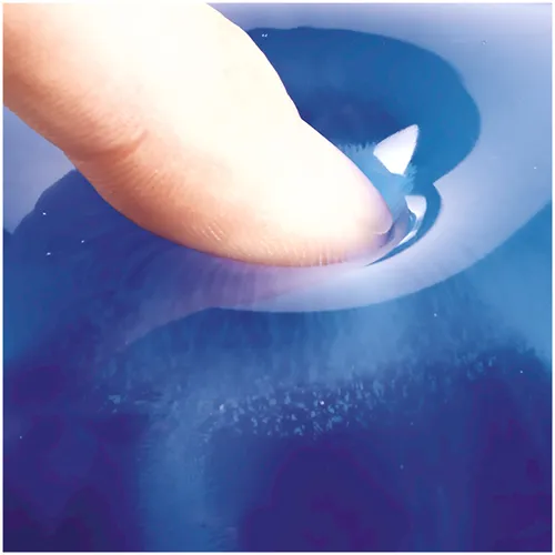 FELLOWES CRYSTAL BLUE MOUSEPAD w/ WRIST REST