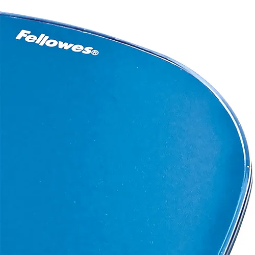 FELLOWES CRYSTAL BLUE MOUSEPAD w/ WRIST REST