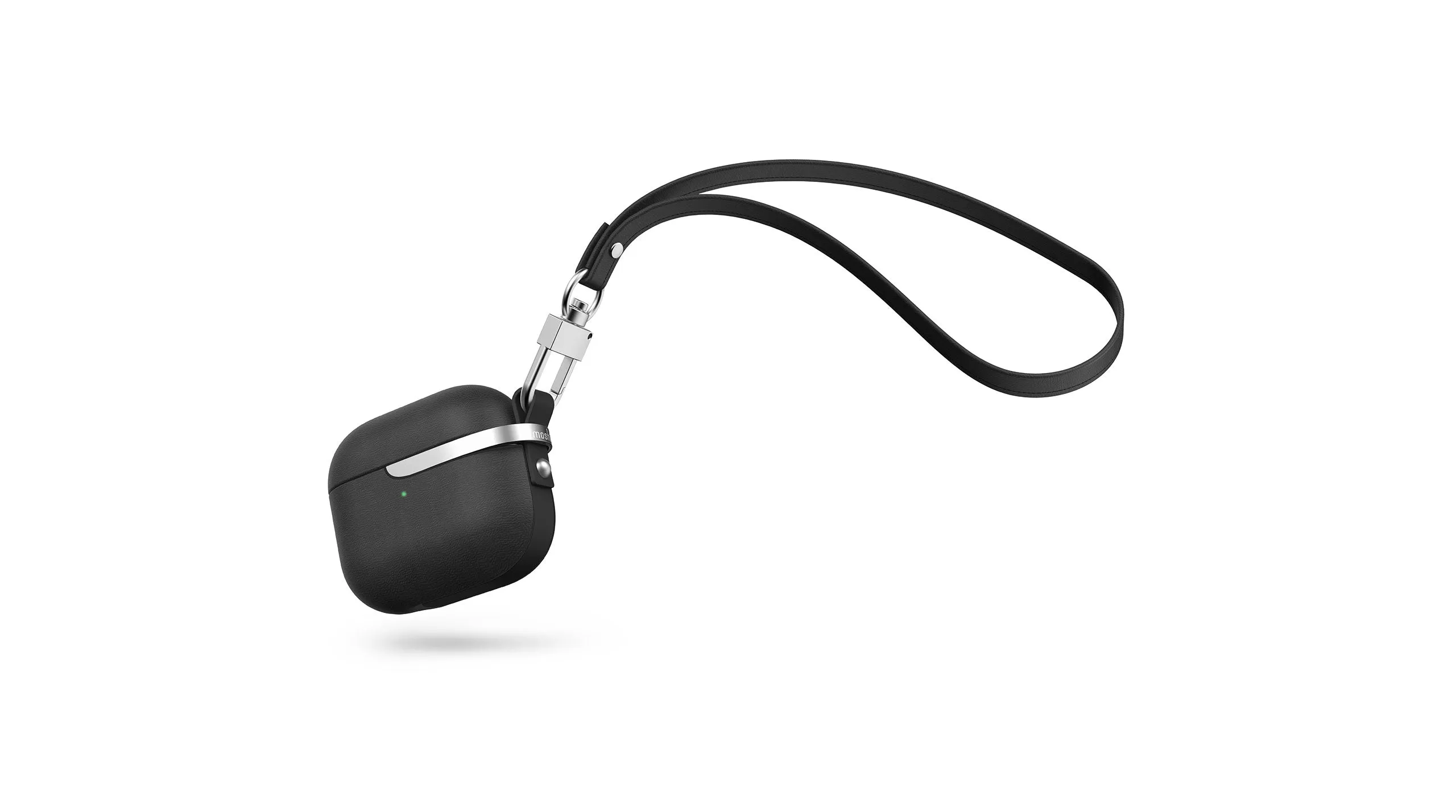 Moshi Pebbo Luxe f&ouml;r AirPods 3 - Svart