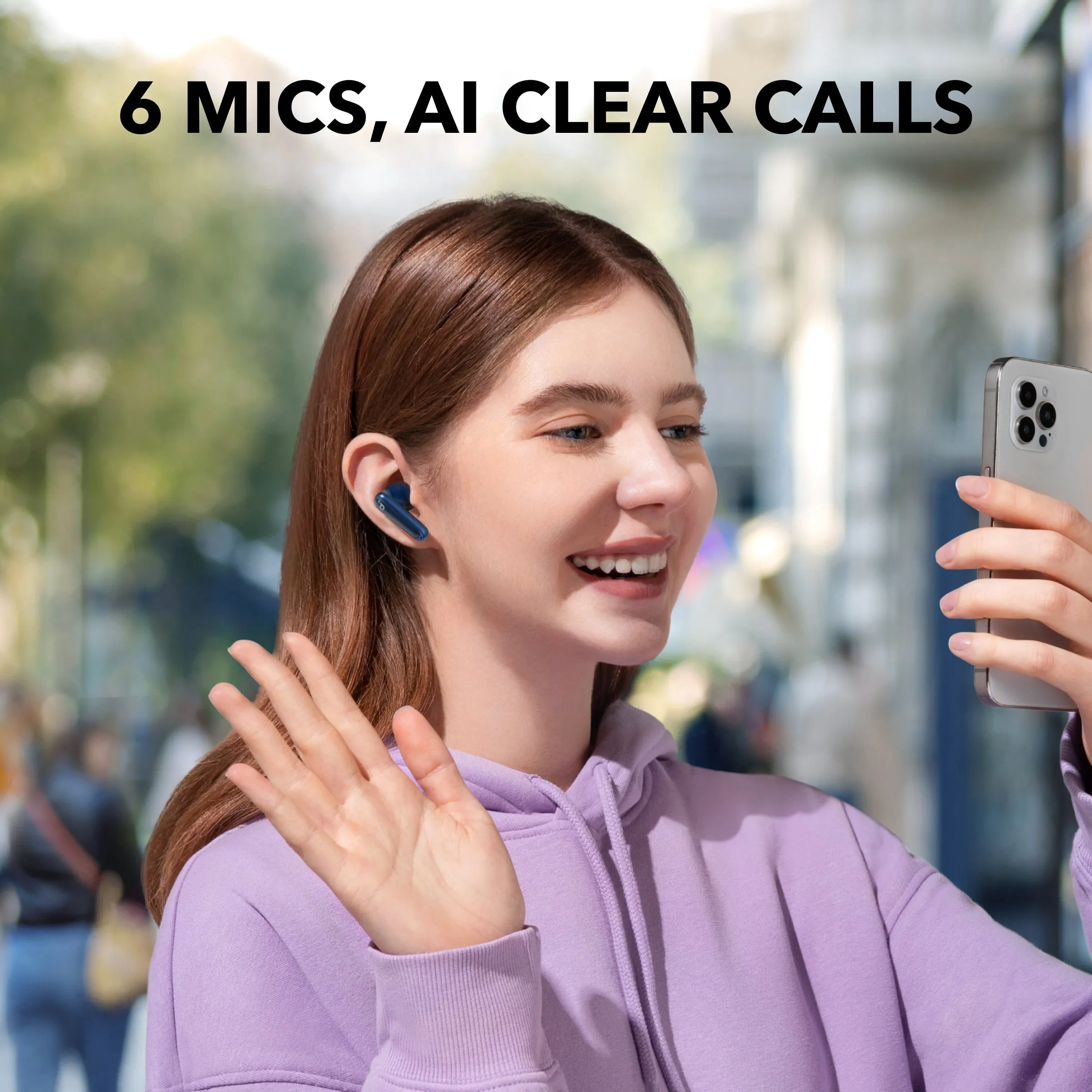 Anker Soundcore P40i - wireless earbuds, Purple
