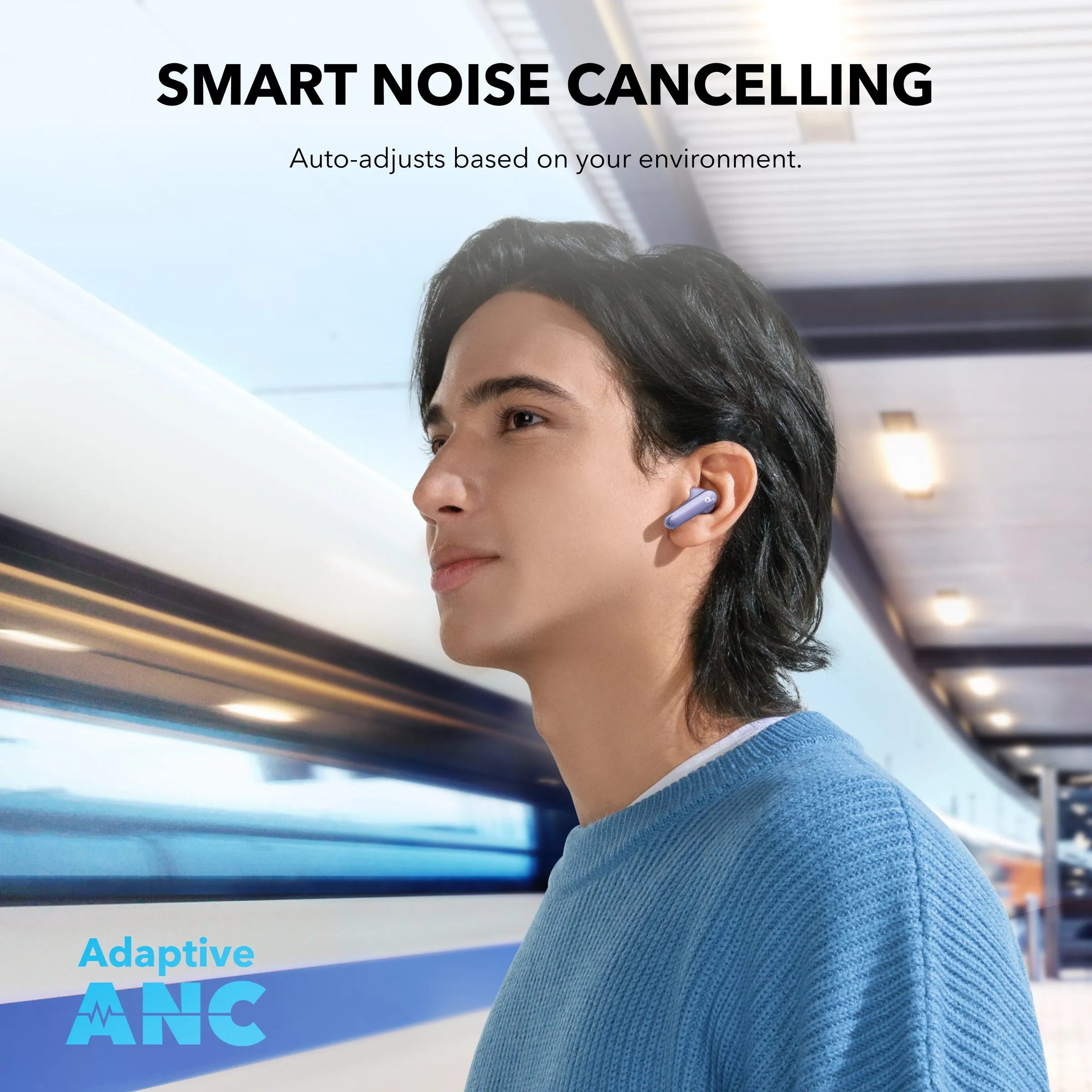 Anker Soundcore P40i - wireless earbuds, Purple