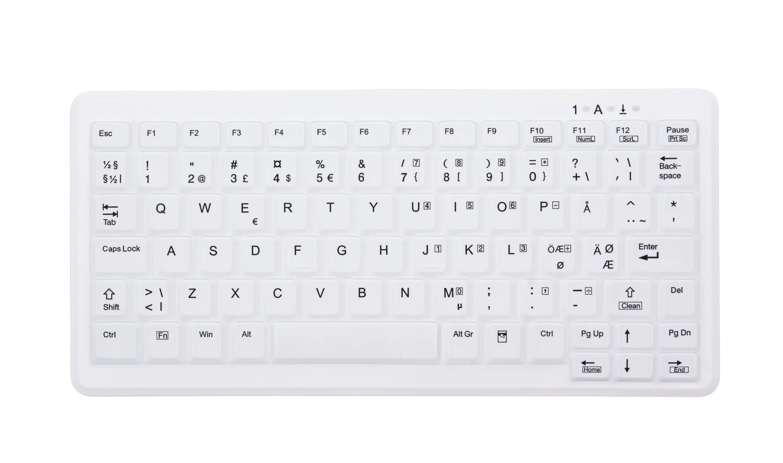 Cherry Compact Hygiene - wireless keyboard, White