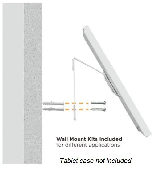 DELTACO Office Table desk stand tilted VESA 75x75, 100x100 White