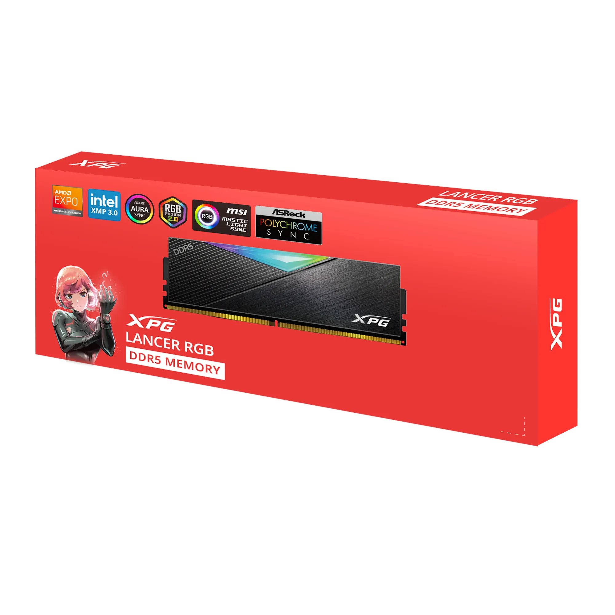 ADATA&nbsp;XPG LANCER RGB 2 x 24GB&nbsp;DDR5&nbsp;6800MHz UDIMM Black